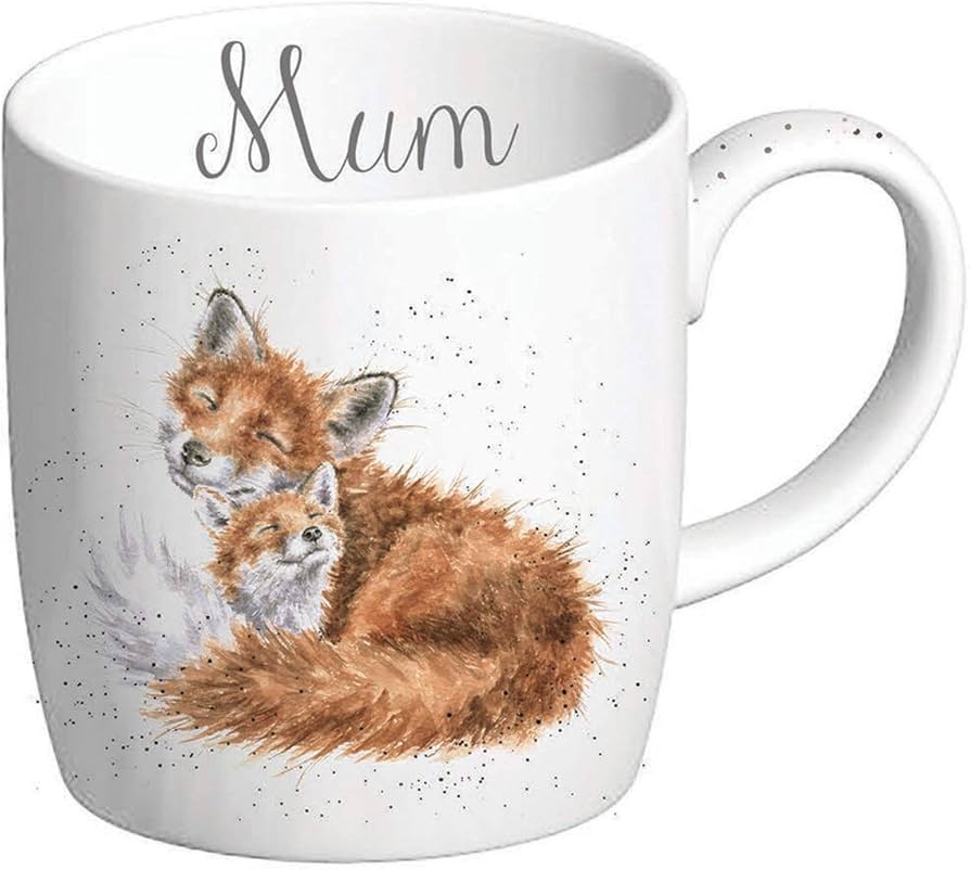 Wrendale Designs „Mum (Fox)“ Tasse – Süße Fuchs-Mama Motiv-Tasse In Geschenkbox