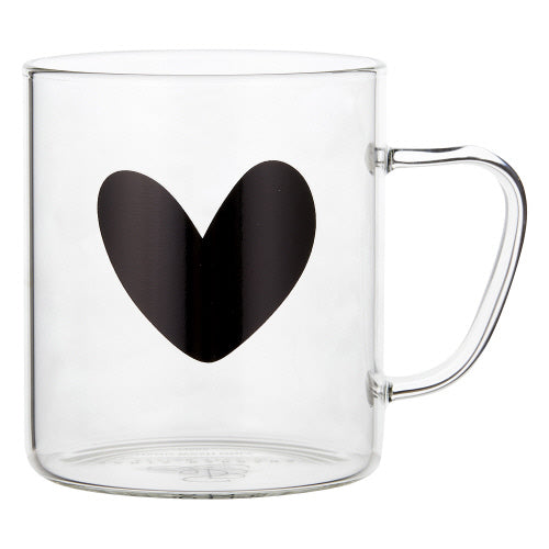 Hearts Glass Mug