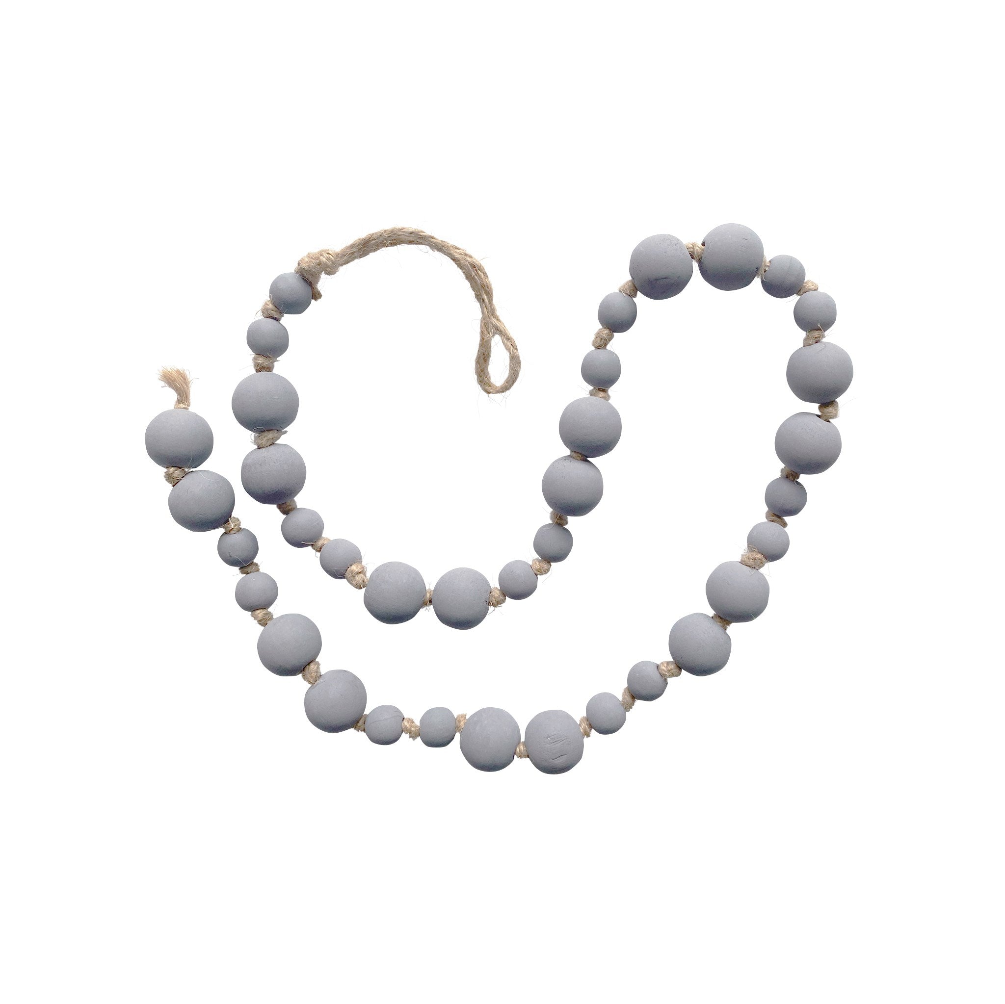 Grey Wooden Prayer Beads