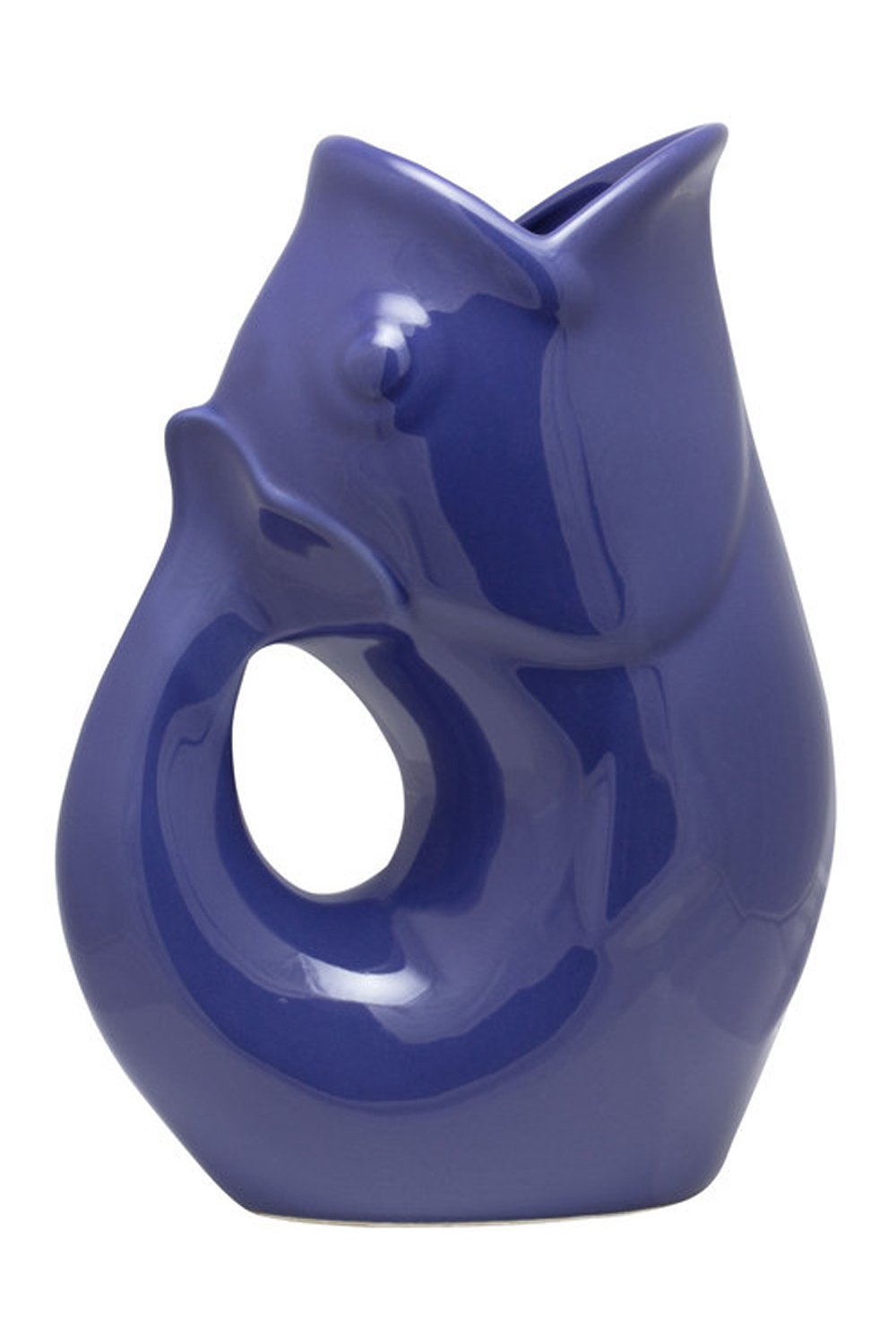 Gurgle Pot Pitcher - Black Stoneware 42oz Serving Pitcher With Fun Gurgling Sound
